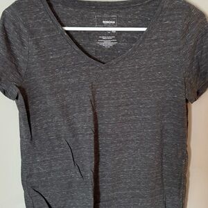 Gray v-neck SONOMA everyday tee
